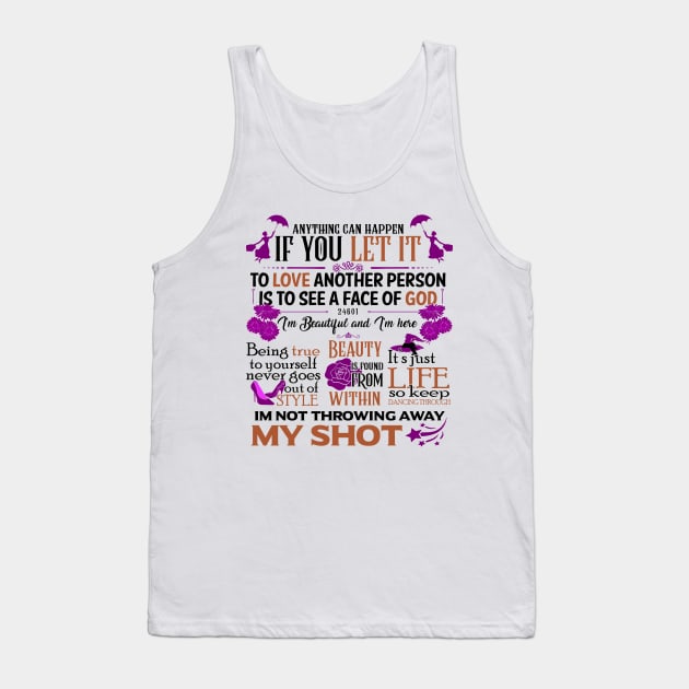 Broadway Quotes Tank Top by KsuAnn